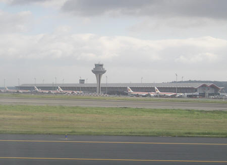 Barajas International Airport in Madrid Spain