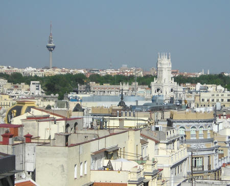 Torre Espana (Tower of Spain in Madrid Spain)