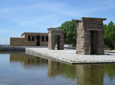 Debod Temple in Madrid Spain